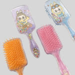 Labubu Scalp Massage Brush - 2-in-1 Ventilated Hair Comb - Image 3